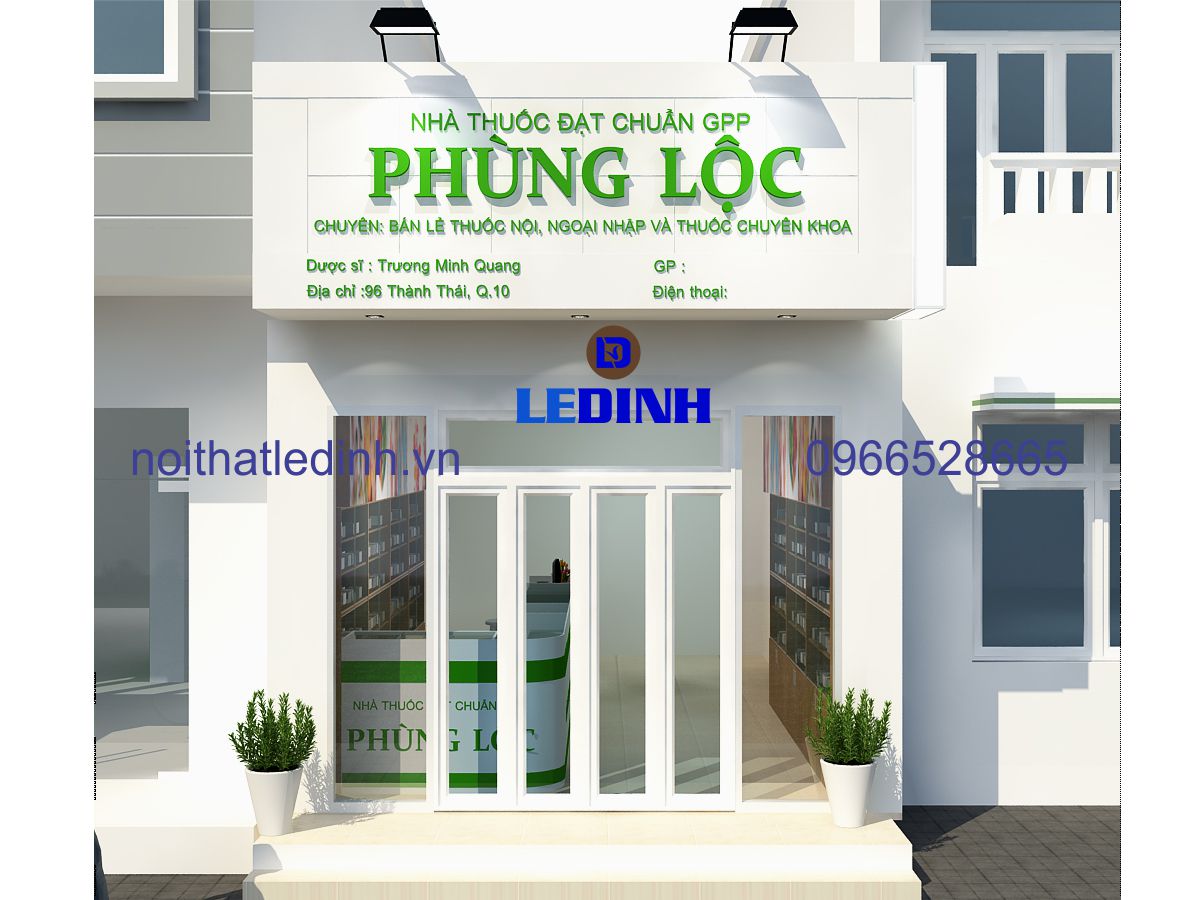 Thiết kế nhà thuốc Phùng Lộc