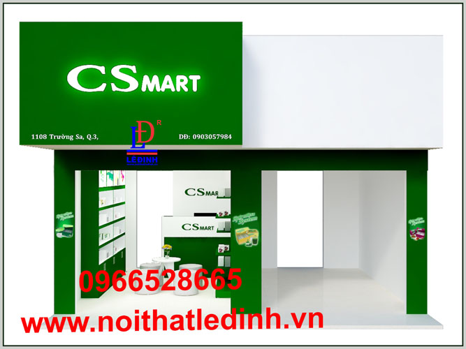 Thiết kế nội thất shop CSMART