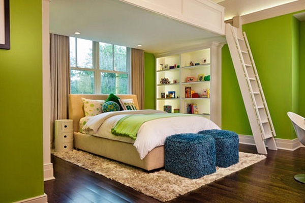 Những mẫu thiết kế nội thất phòng ngủ đẹp tông xanh chất đến phát ...