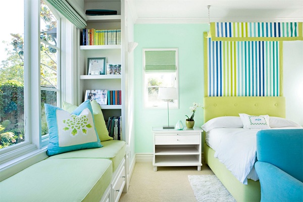 Những mẫu thiết kế nội thất phòng ngủ đẹp tông xanh “chất đến phát ngất” 2018